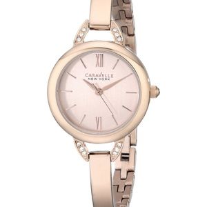 CARAVELLE NEW YORK ROSE GOLD WATCH